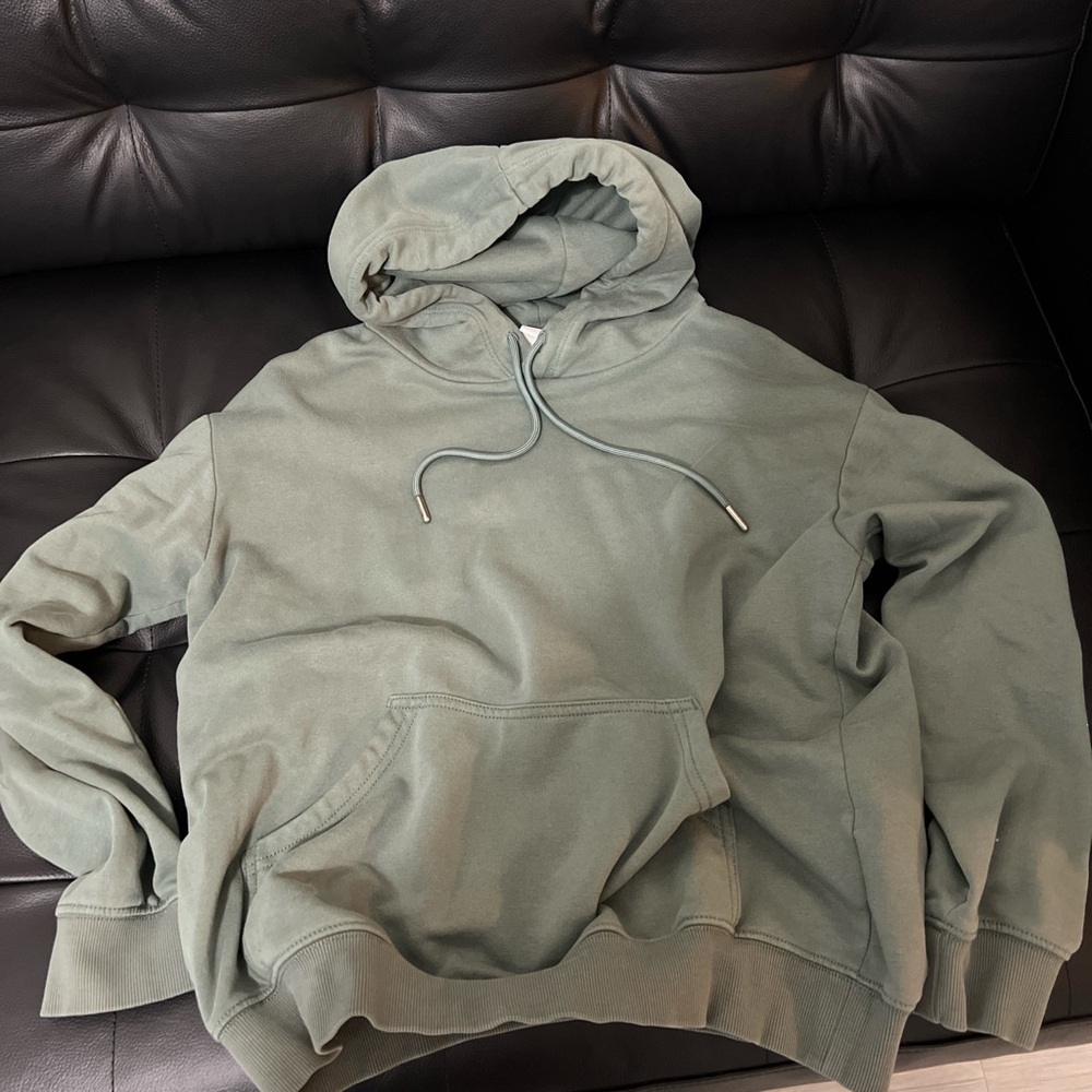 H&M Olive Green Hoodie for Women